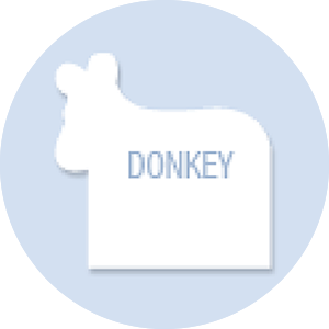 Donkey Shape Hand Fan