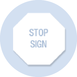 Stop Sign Shape Hand Fan