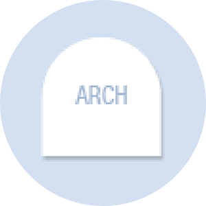 Arch Shape Hand Fan