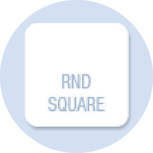 Square with Rounded Corners Shape Hand Fan