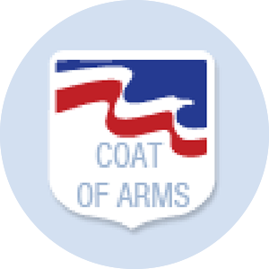 Coat of Arms Shape Hand Fan