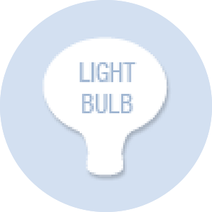 Lightbulb Shape Hand Fan