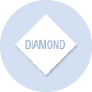 Diamond Shape Hand Fan