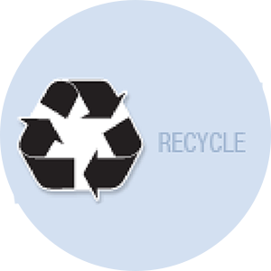 Recycle Symbol Shape Hand Fan