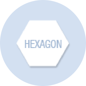 Hexagon Shape Hand Fan